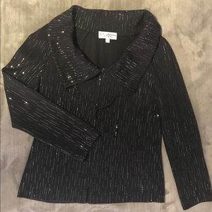 St John Evening  Zip Jacket Like New Bling